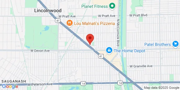 Map of 6449 Lincoln Ave Lincolnwood, IL 60712