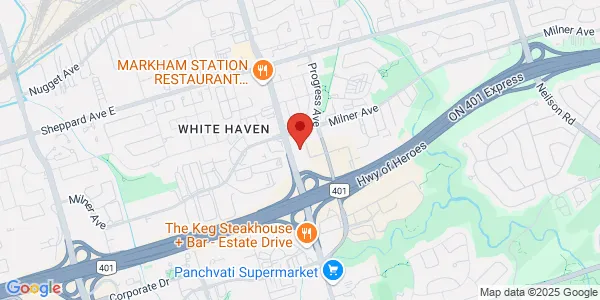 Map of 10 Milner Business Court Suite 300 Toronto, ON M1B 3C6 Canada