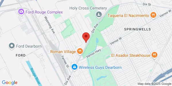 Map of 9550 Dix Ave Dearborn, MI 48120