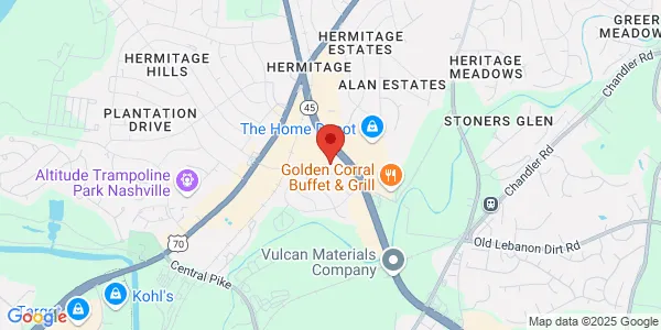 Map of 5045 Old Hickory Blvd Ste 100 Nashville, TN 37013