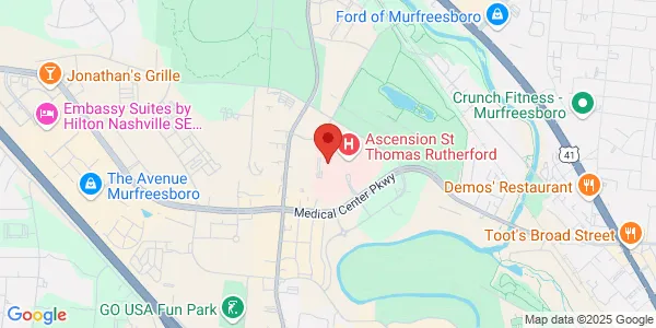 Map of 1840 Medical Center Pkwy Ste 101 Seton Bldg Murfreesboro, TN 37129