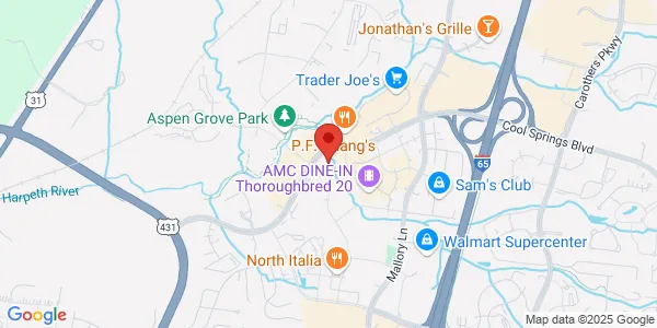 Map of 3310 Aspen Grove Dr Ste 101 Franklin, TN 37067