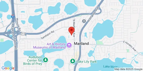 Map of 341 N Maitland Ave Ste 160 Maitland, FL 32751