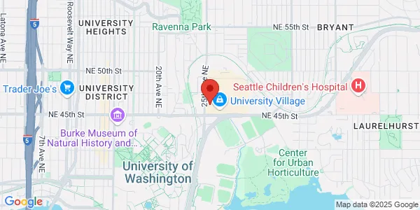 Map of 4610 25th Ave NE Seattle, WA 98105