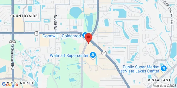Map of 5833 S Goldenrod Rd Orlando, FL 32822