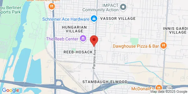 Map of 1905 Parsons Ave John R. Maloney Health Center Columbus, OH 43207
