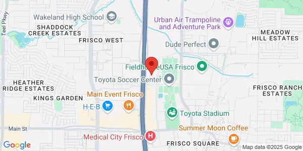 Map of 9990 Dallas Pkwy Ste 110 Frisco, TX 75033