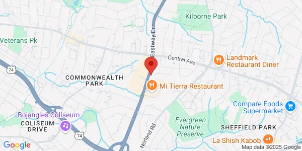 Map of 1400 Medford Dr Charlotte, NC 28205