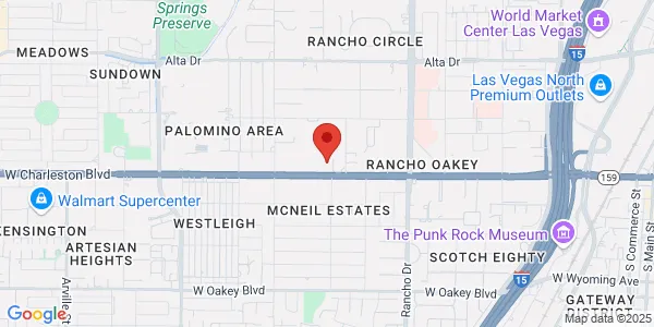Map of 2810 W Charleston Blvd Ste F55 Las Vegas, NV 89102