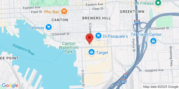 Map of 3500 Boston St Baltimore, MD 21224