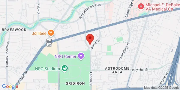 Map of 7900 Fannin St Ste 1500 Houston, TX 77054