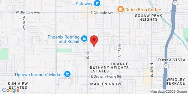 Map of 745 E Maryland Ave Ste 106 Phoenix, AZ 85014