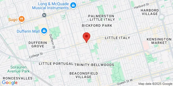 Map of 847 College Street Toronto, ON M6H 1A1 Canada