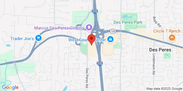 Map of 1050 Old Des Peres Rd Ste 30 Lobby 5 Saint Louis, MO 63131
