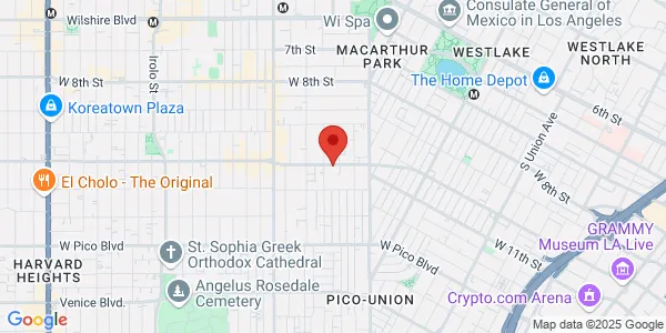 Map of 2560 W Olympic Blvd Ste 100 Los Angeles, CA 90006