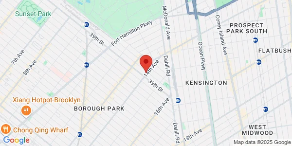 Map of 3802 14th Ave Brooklyn, NY 11218