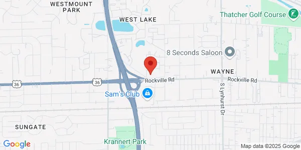 Map of 21 Beachway Dr Ste A Indianapolis, IN 46224