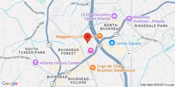 Map of 3340 Peachtree Rd NE Ste 1828 Atlanta, GA 30326