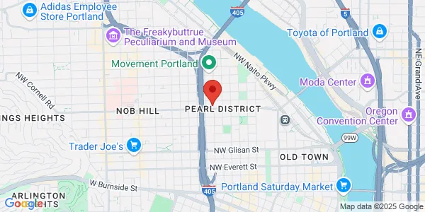 Map of 1025 NW 14th Ave Portland, OR 97209