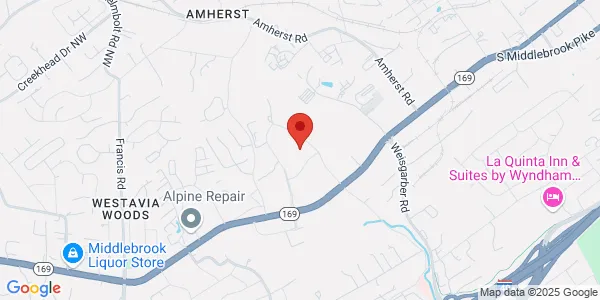 Map of 1415 Old Weisgarber Rd Ste 120 Knoxville, TN 37909
