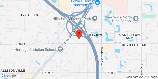 Map of 6612 E 75th St Fl 2 Indianapolis, IN 46250