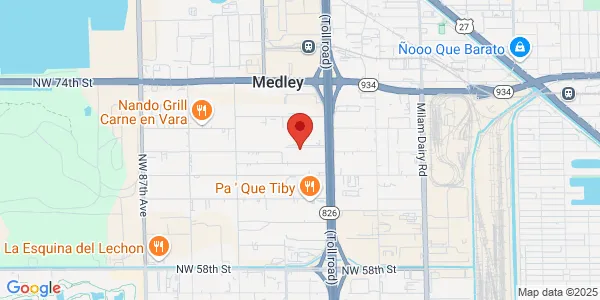 Map of 6838 NW 77th Ct Miami, FL 33166