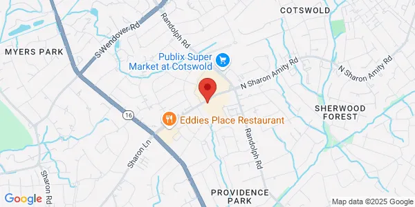 Map of 309 S Sharon Amity Rd Ste 302 Charlotte, NC 28211