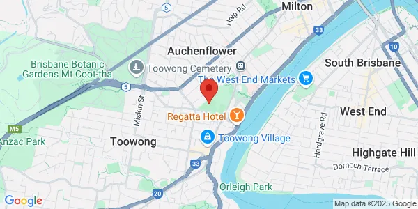 Map of 65 Sylvan Rd Level 1 Toowong Queensland 4066 Australia