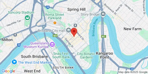 Map of 141 Queen St Level 11 Brisbane Queensland 4000 Australia