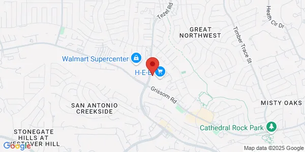 Map of 5530 Tezel Rd San Antonio, TX 78250