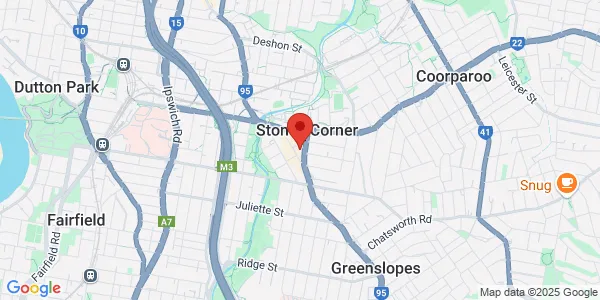 Map of 33 Stoneham St Stones Corner Queensland 4120 Australia