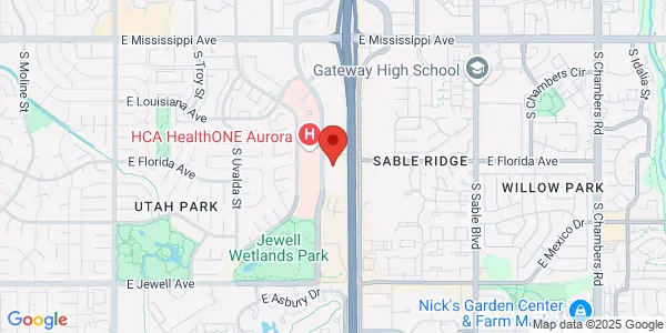 Map of 1550 S Potomac St Ste 160 Aurora, CO 80012