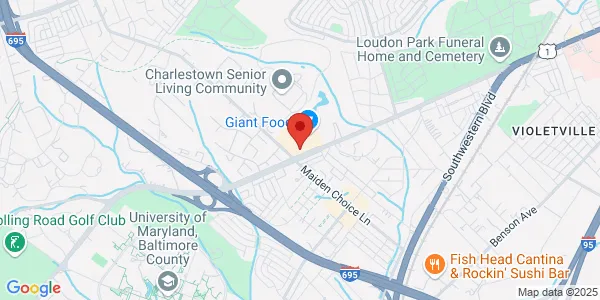 Map of 4660 Wilkens Ave Ste 201 Baltimore, MD 21229