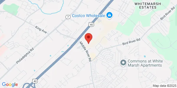 Map of 9601 Pulaski Park Dr Middle River, MD 21220
