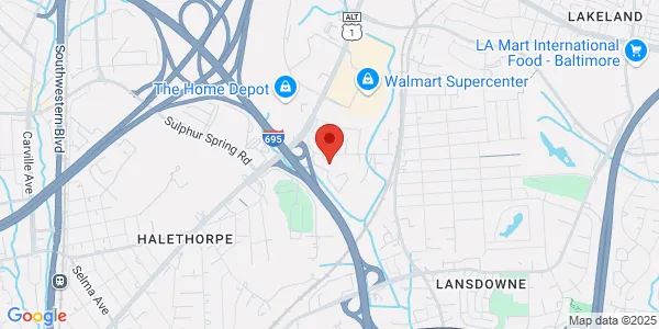 Map of 1901 Sulphur Spring Rd Halethorpe, MD 21227