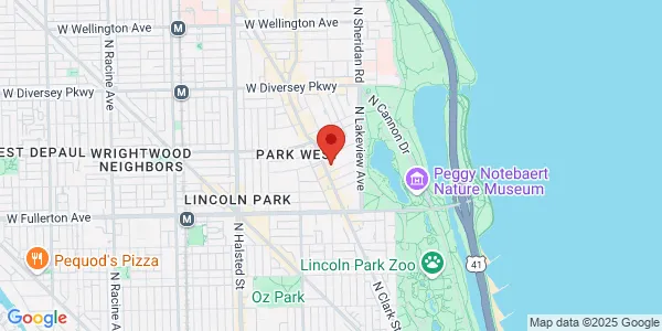 Map of 2515 N Clark St Chicago, IL 60614