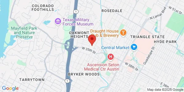 Map of 3708 Jefferson St Ste B Austin, TX 78731