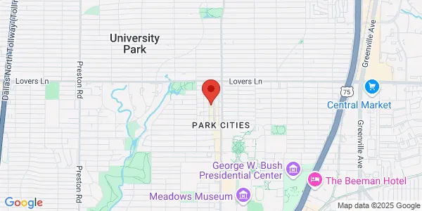 Map of 3414 Milton Ave Dallas, TX 75205