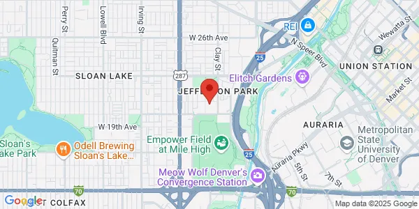 Map of 2777 Mile High Stadium Cir Denver, CO 80211