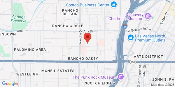 Map of 624 S Tonopah Dr Las Vegas, NV 89106
