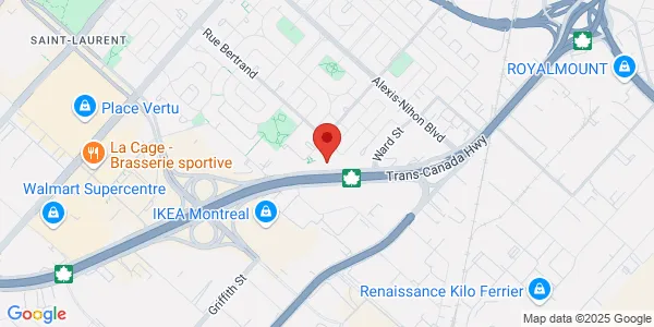 Map of 6363 Trancanadienne Bureau 135 Saint-Laurent, QC H4T 1Z9 Canada