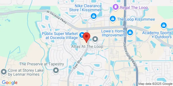 Map of 3016 Dyer Blvd Kissimmee, FL 34741