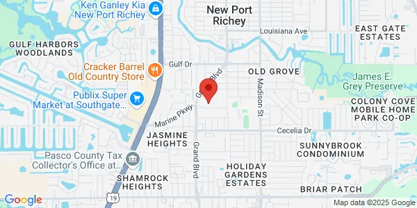 Map of 5539 Marine Pkwy New Port Richey, FL 34652
