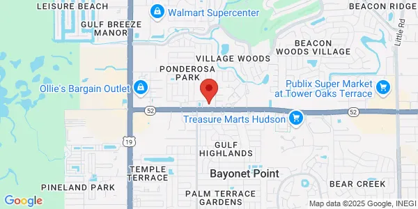 Map of 7525 State Rd 52 Summit Medical Center Hudson, FL 34667