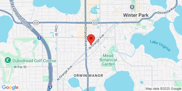 Map of 1285 Orange Ave Winter Park, FL 32789