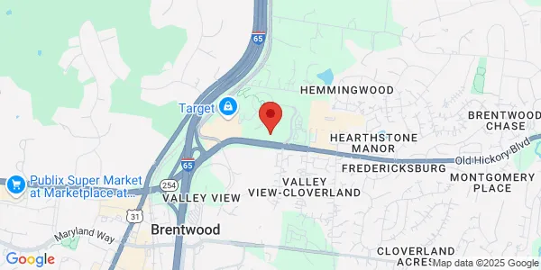 Map of 750 Old Hickory Blvd Ste 1-260 Brentwood, TN 37027