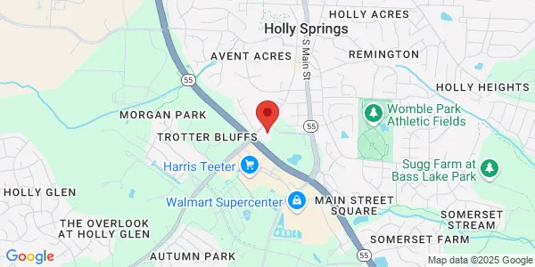 Map of 781 Avent Ferry Rd Ste 100 Holly Springs, NC 27540