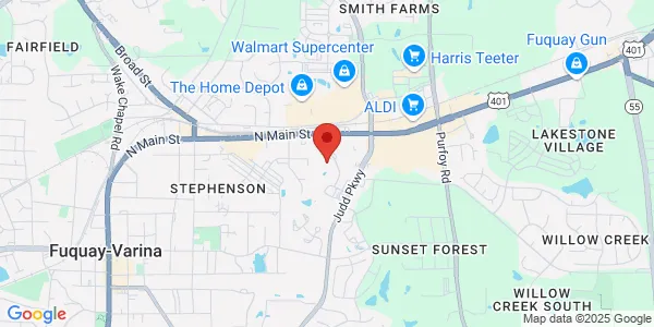 Map of 601 Attain St Ste 100 Fuquay-Varina, NC 27526