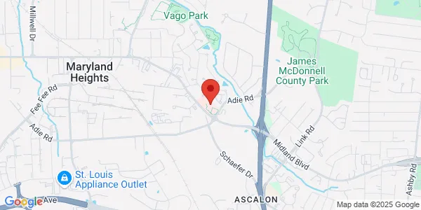 Map of 11365 Dorsett Rd Maryland Heights, MO 63043