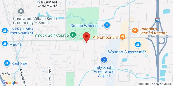 Map of 521 E County Line Rd Ste D Greenwood, IN 46143